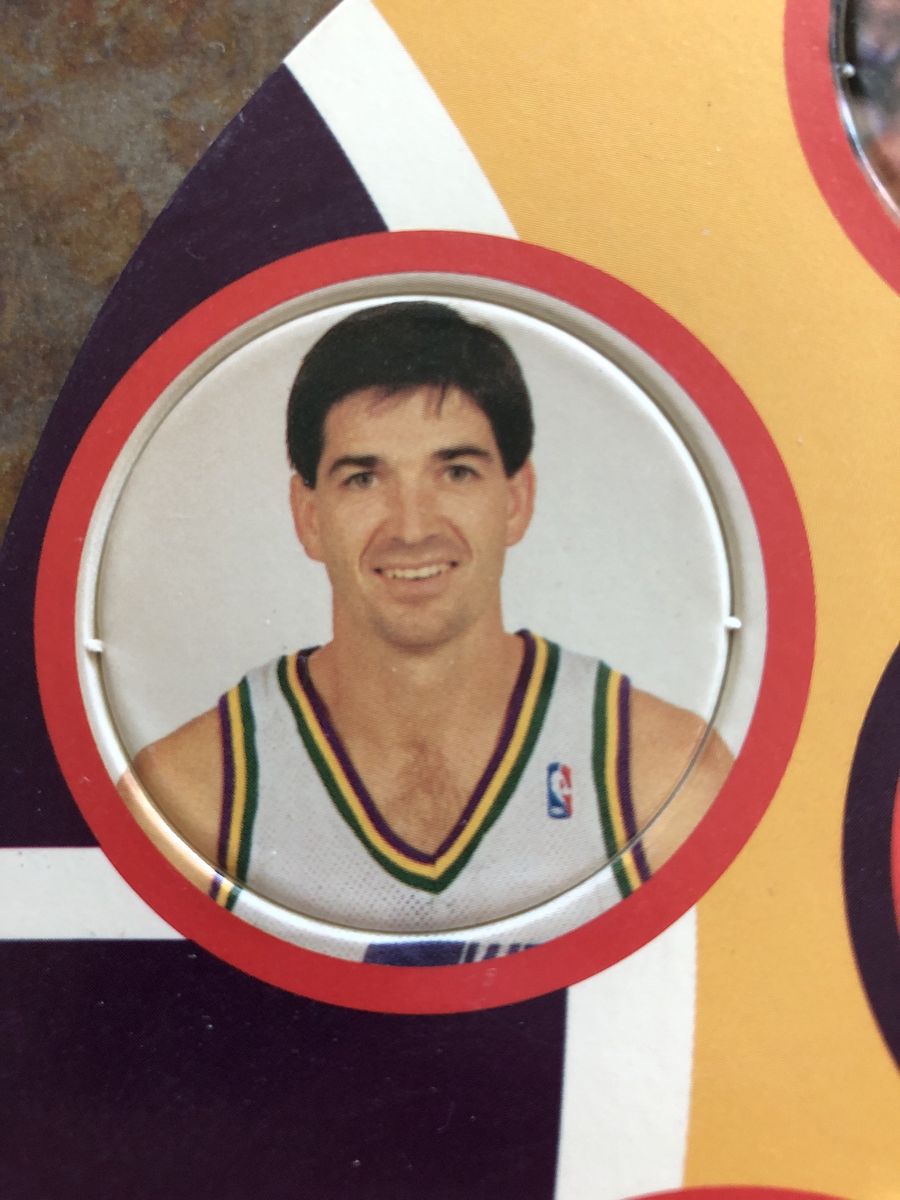 Vintage Arby's Utah Jazz John Stockton Coaster - 1980s NBA Collectible