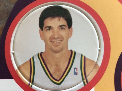 Vintage Arby's Utah Jazz John Stockton Coaster - 1980s NBA Collectible