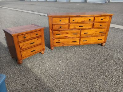 wood dresser night stand