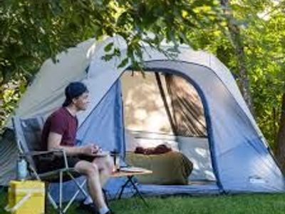 Core 6-Person Lighted Dome Tent 40547E, Blue 1872182 #105795