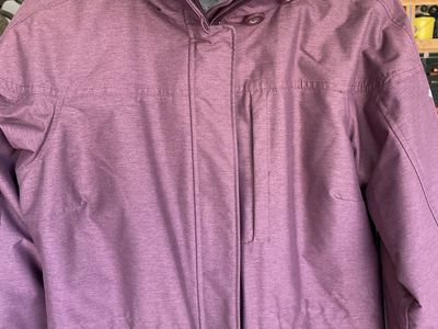 Columbia Women's Small Purple Interchange Parka Jacket with Removable Faux Fur Hood