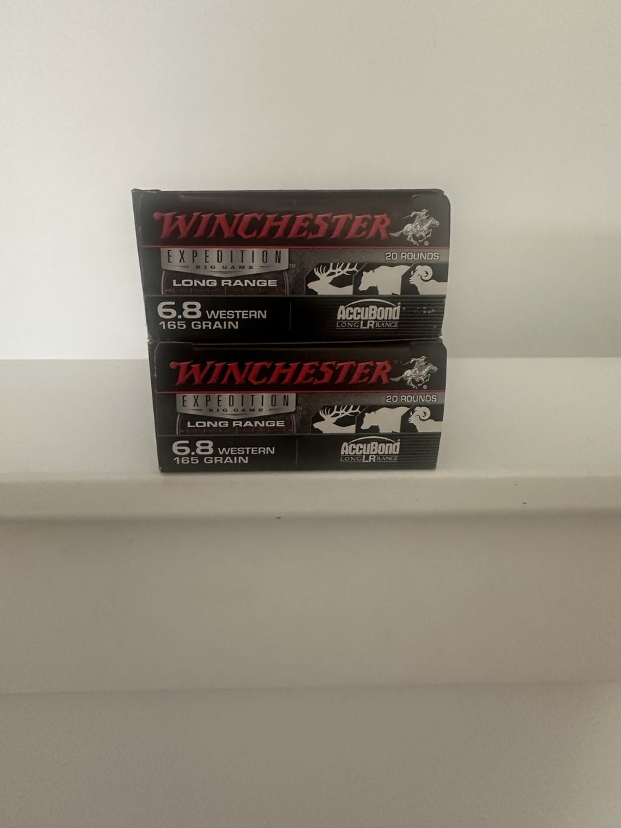 Winchester premium 6.8 western 165 grain ammo