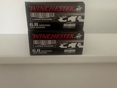 Winchester premium 6.8 western 165 grain ammo