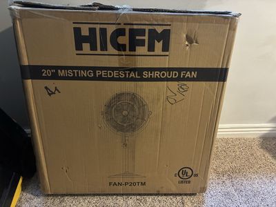20 inch misting fan outdoors