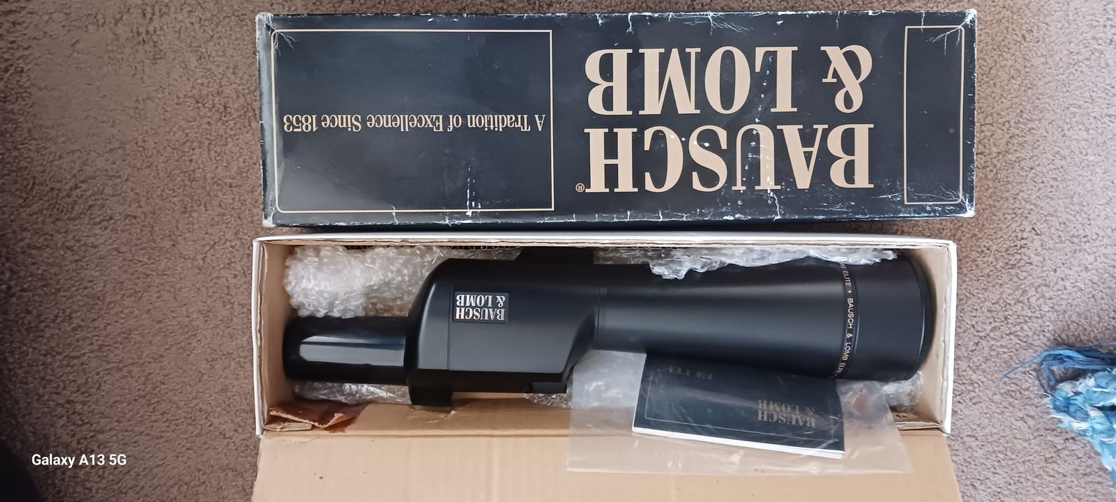 Bausch and Lomb Elite ED Spotting Scope 20x60 Nice!