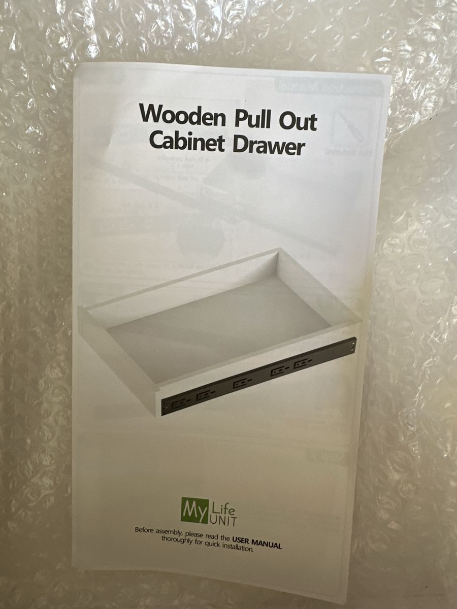 MyLifeUNIT Wooden Pull Out Cabinet Drawer Shelf Roll Out Tray 15 available