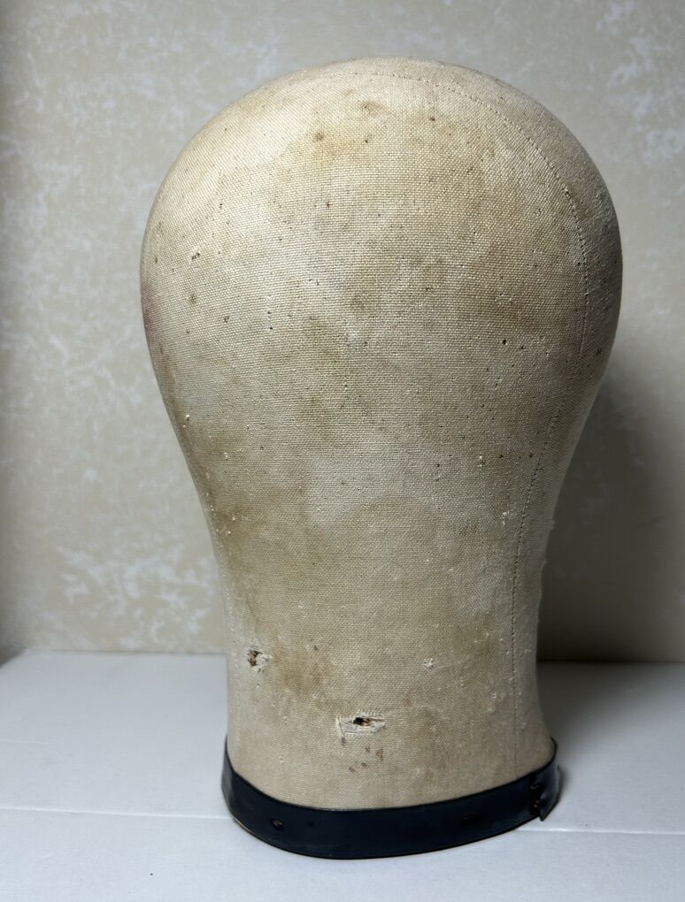 Millinery Canvas Mannequin Head Wig Hat Stand Form
