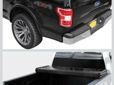 Tutul Hard Shell Folding Tonneau Cover for Ford F-150 (5.5 ft bed) - Easy Install, Manual Latching