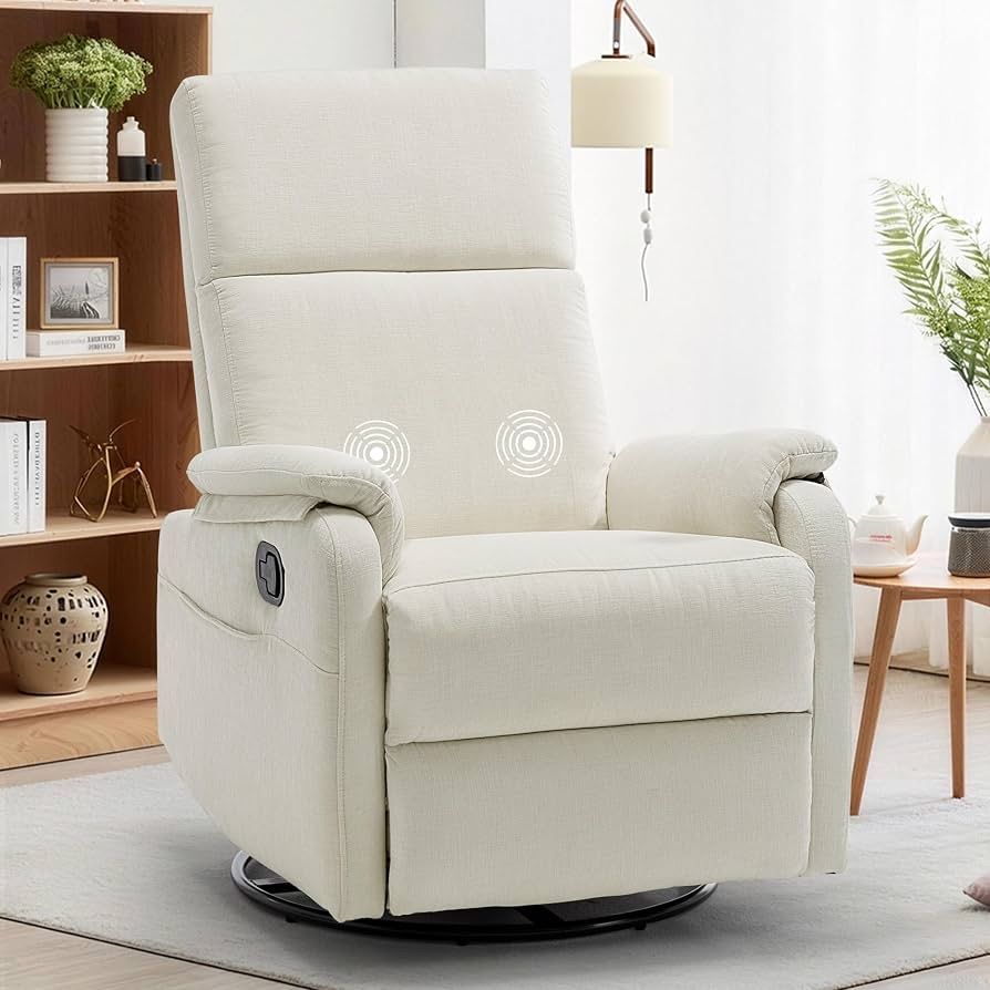 Korser Swivel Rocking Recliner with Massage