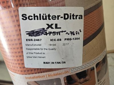 Schluter-DITRA-XL Tile Uncoupling Membrane