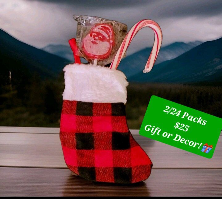 2/24 Packs of Mini Christmas Stockings!