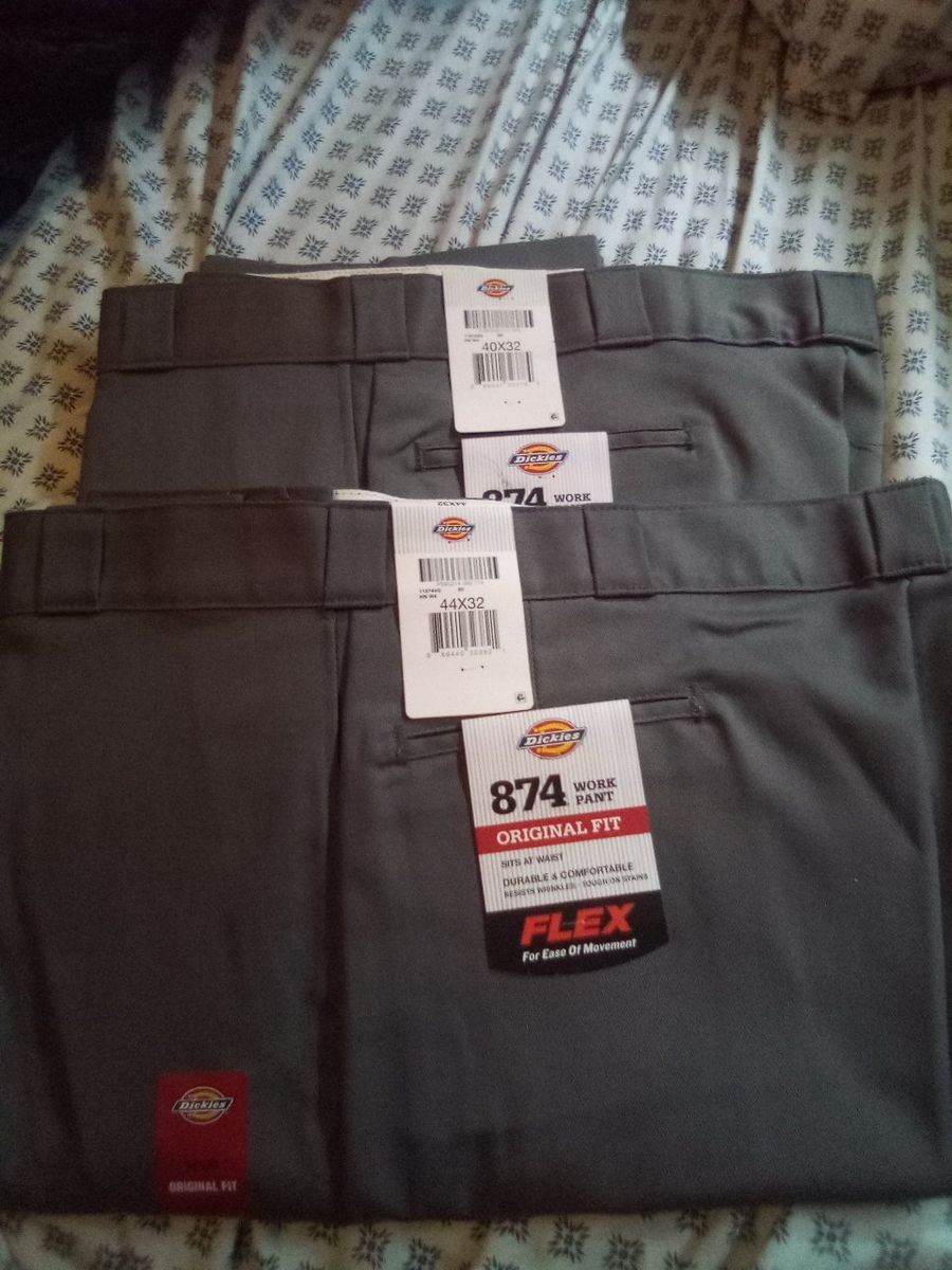 Dickies 874 Original Fit Flex Work Pants - Gray ( got size 38-40-42-44 only grey color