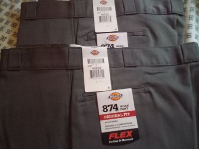 Dickies 874 Original Fit Flex Work Pants - Gray ( got size 38-40-42-44 only grey color