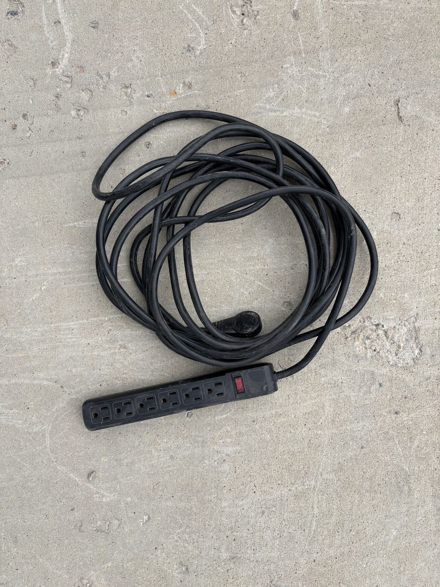 Power Strip With 20 Foot Cord - Needs Ground Prong