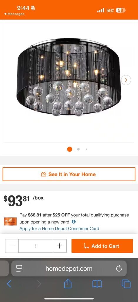 Warehouse Of Tiffany Chandelier Ceiling Lamp New