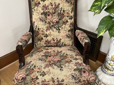 Eastlake Victorian Walnut Women's Rocking Chair