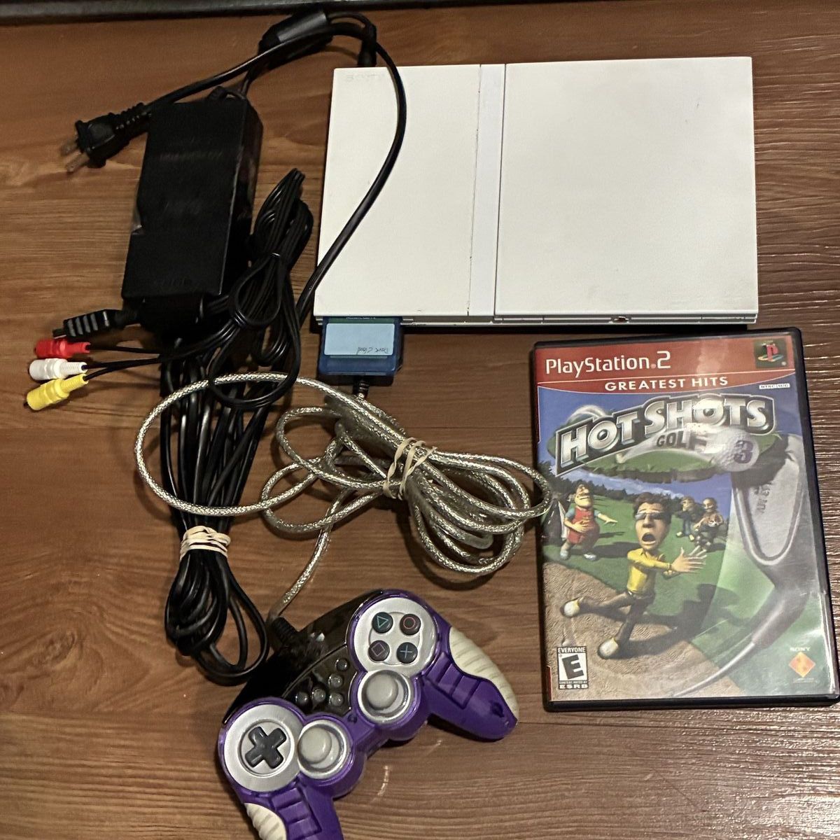Sony PlayStation 2 PS2 Slim White Console BUNDLE