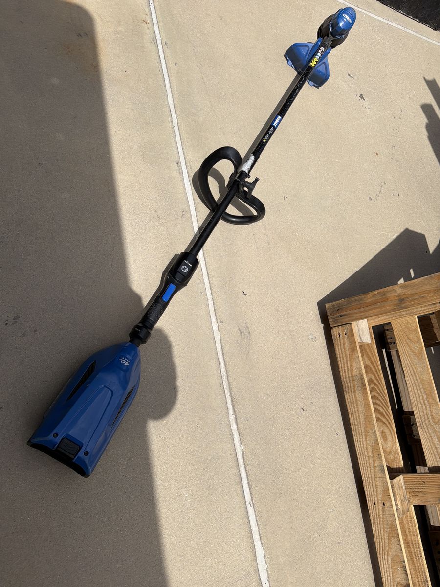 USED 40 V or 24v  brushless kobalt string trimmer tool only 60.00 charger 30.00 please read!