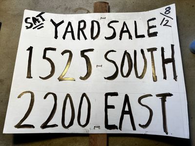 Garage Sale, Saturday, June 13, 2026, in Foothill-Sugarhouse