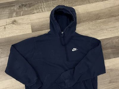 Nike Navy Blue Hooded Sweatshirt Hoodie Size Large