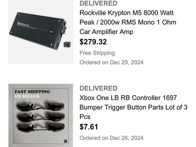 8000 watt digital amp /2-12 “ speaker/box-digital cap.