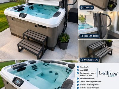 Luxurious Hot Tub with Cover and Lifter - Relax and Unwind in Style