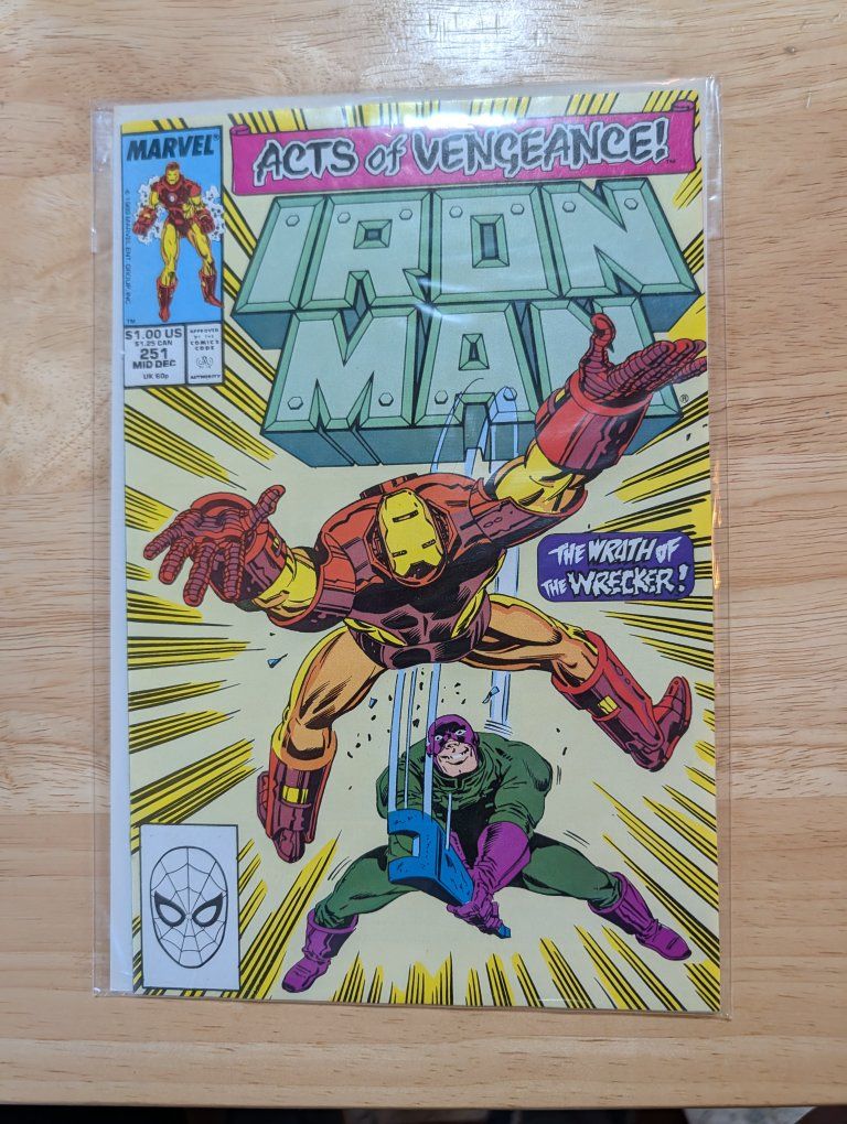 Iron Man #251 (Marvel Comics Mid-December 1989)