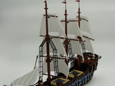 LEGO Imperial Flagship (10210), Retired, no box, with instructions plus 4 extra mini figs & a mini ship