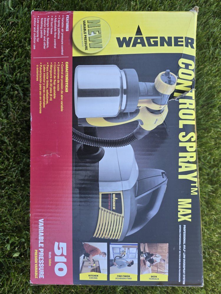 Wagner Control Spray Max HVLP Paint Sprayer - Variable Pressure, Ideal for Kitchens, Fine Finish, Decks
