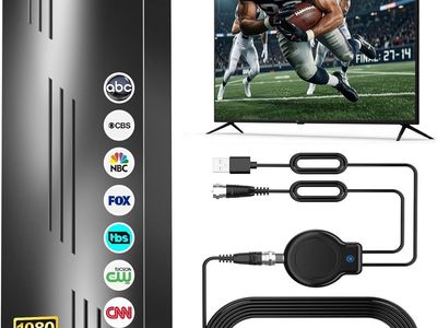NEW 2026 Upgraded TV Antenna Indoor Outdoor, 3600+ Miles Long Range HD Digital TV Antenna for Local Channels