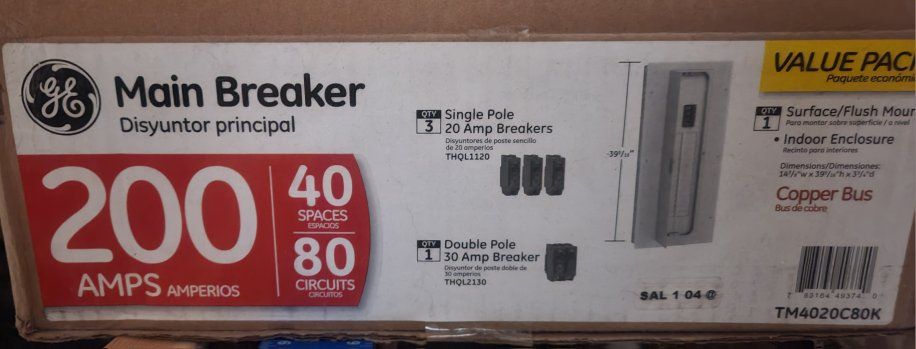 Main Breaker 200 Amp 40-Space