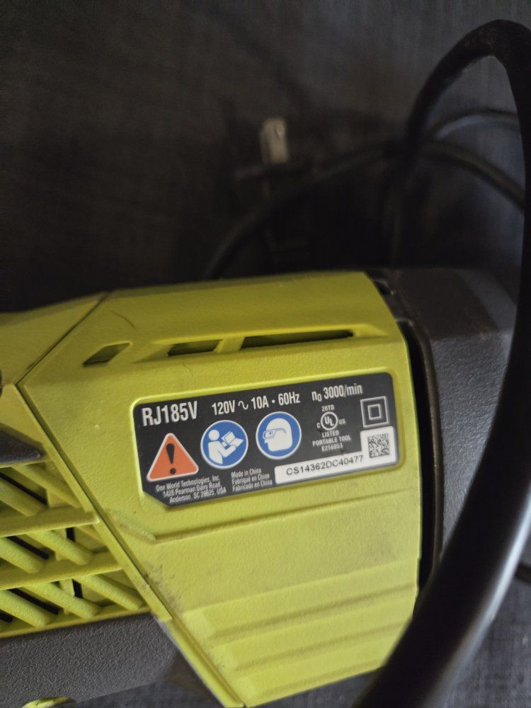 Ryobi RJ185V 120V 10A Corded Reciprocating Saw - 3000 SPM Power Tool