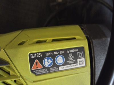 Ryobi RJ185V 120V 10A Corded Reciprocating Saw - 3000 SPM Power Tool