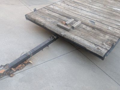 Snowmobile Single Axle Flatbed Utility Trailer with Wood Deck