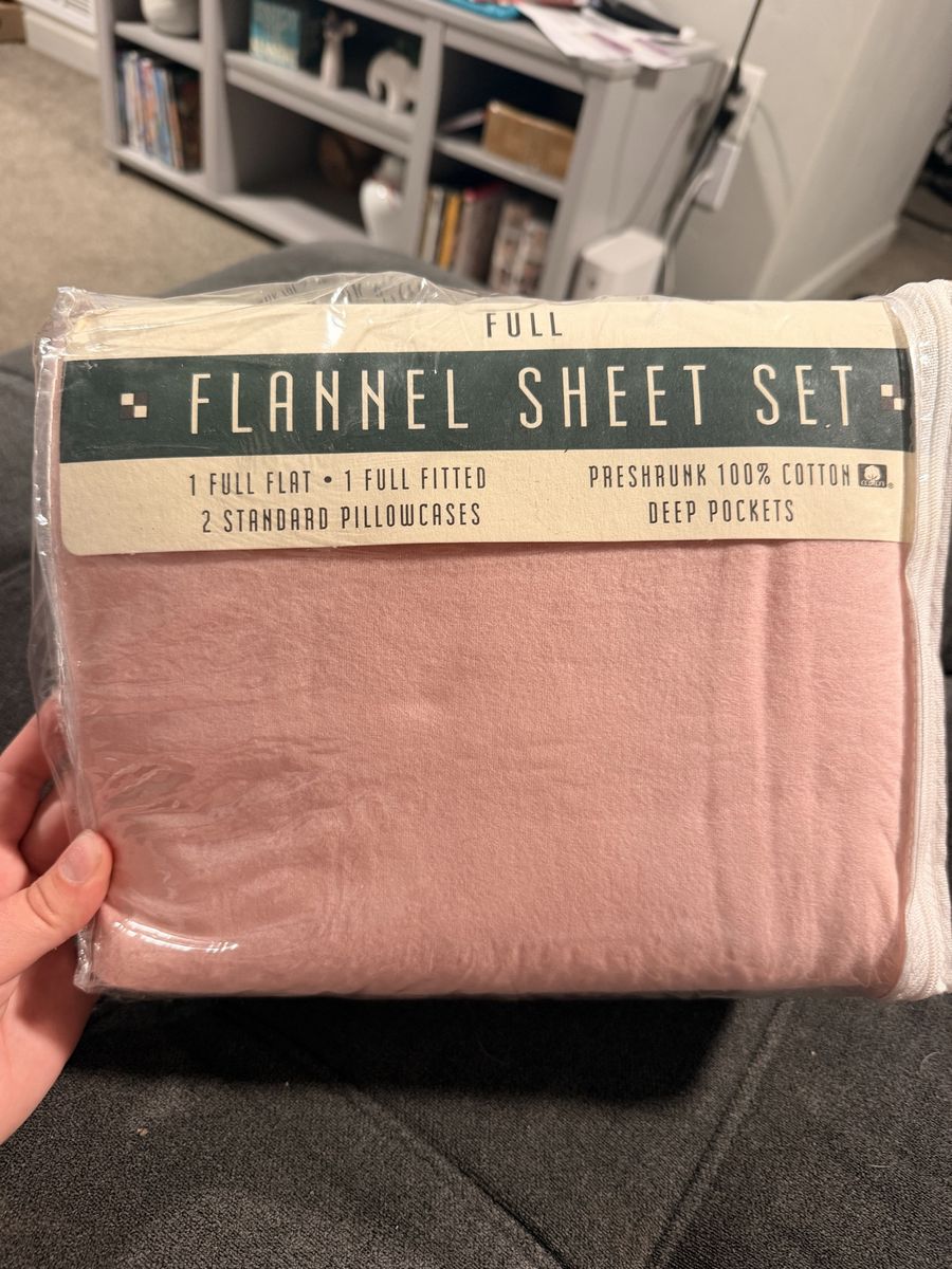 Full Size Flannel Sheet Set - 100% Cotton