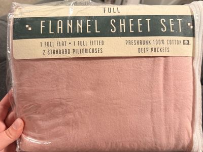 Full Size Flannel Sheet Set - 100% Cotton