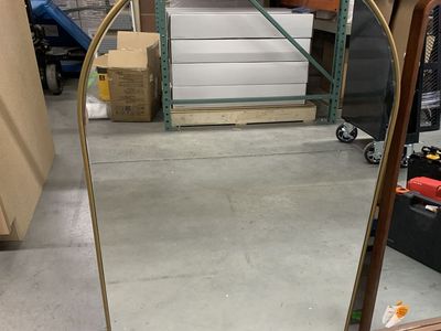 Home Decorators Collection Large Arched Gold Classic Accent Mirror (39 in. H x 26 in. W)