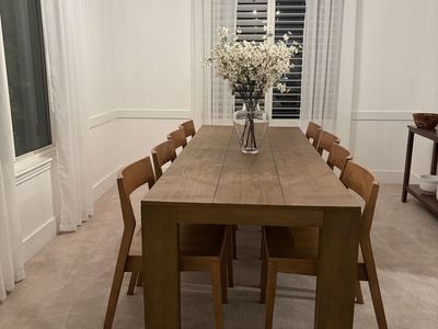 Plank & Beam 94 inch wirebrush pecan table