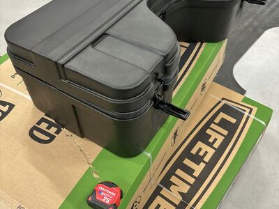 Atv rear rack storage box