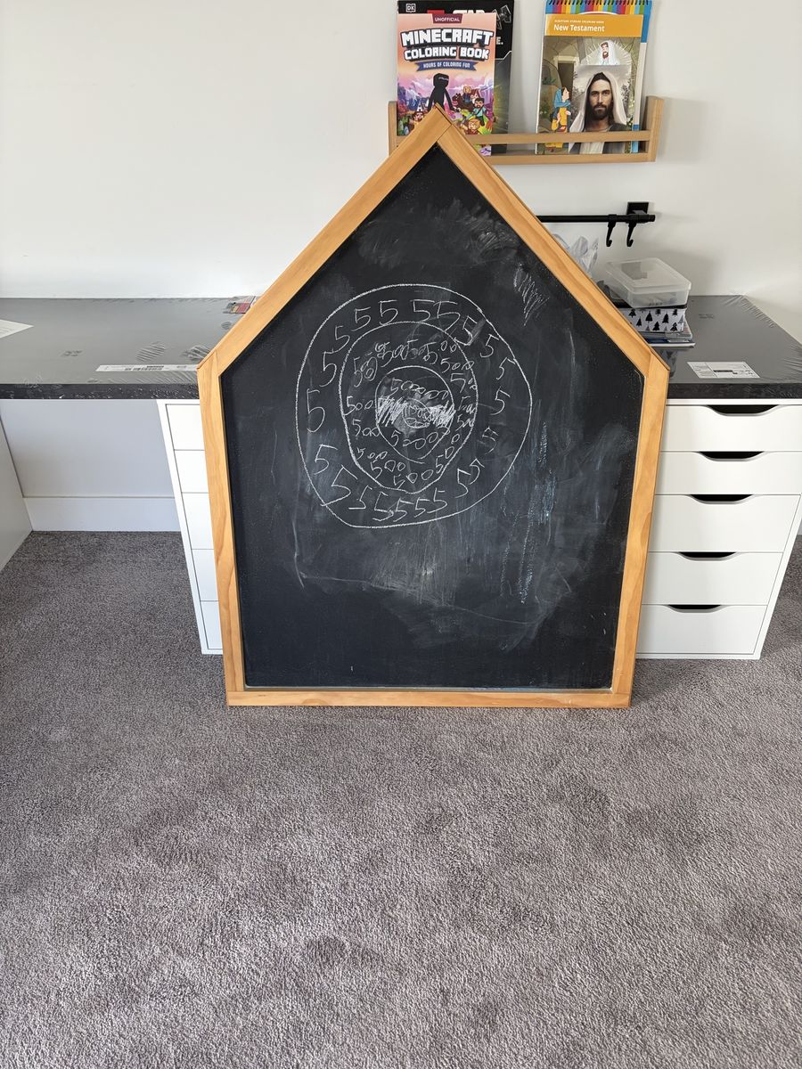 Kids Chalkboard/Magnet Board