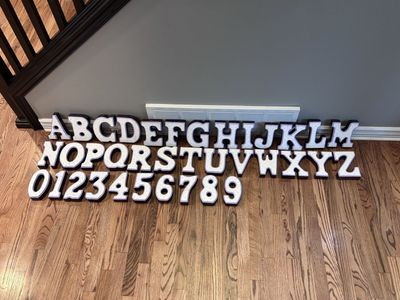 Wooden Letters and Numbers Set