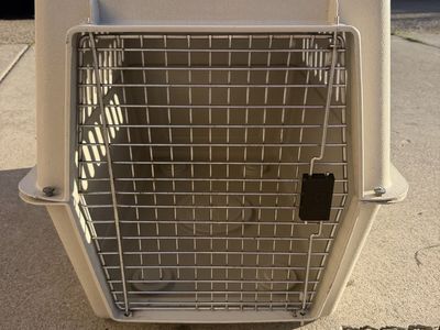 Petmate Plastic Hard Shell Dog Kennel Carrier with Metal Door