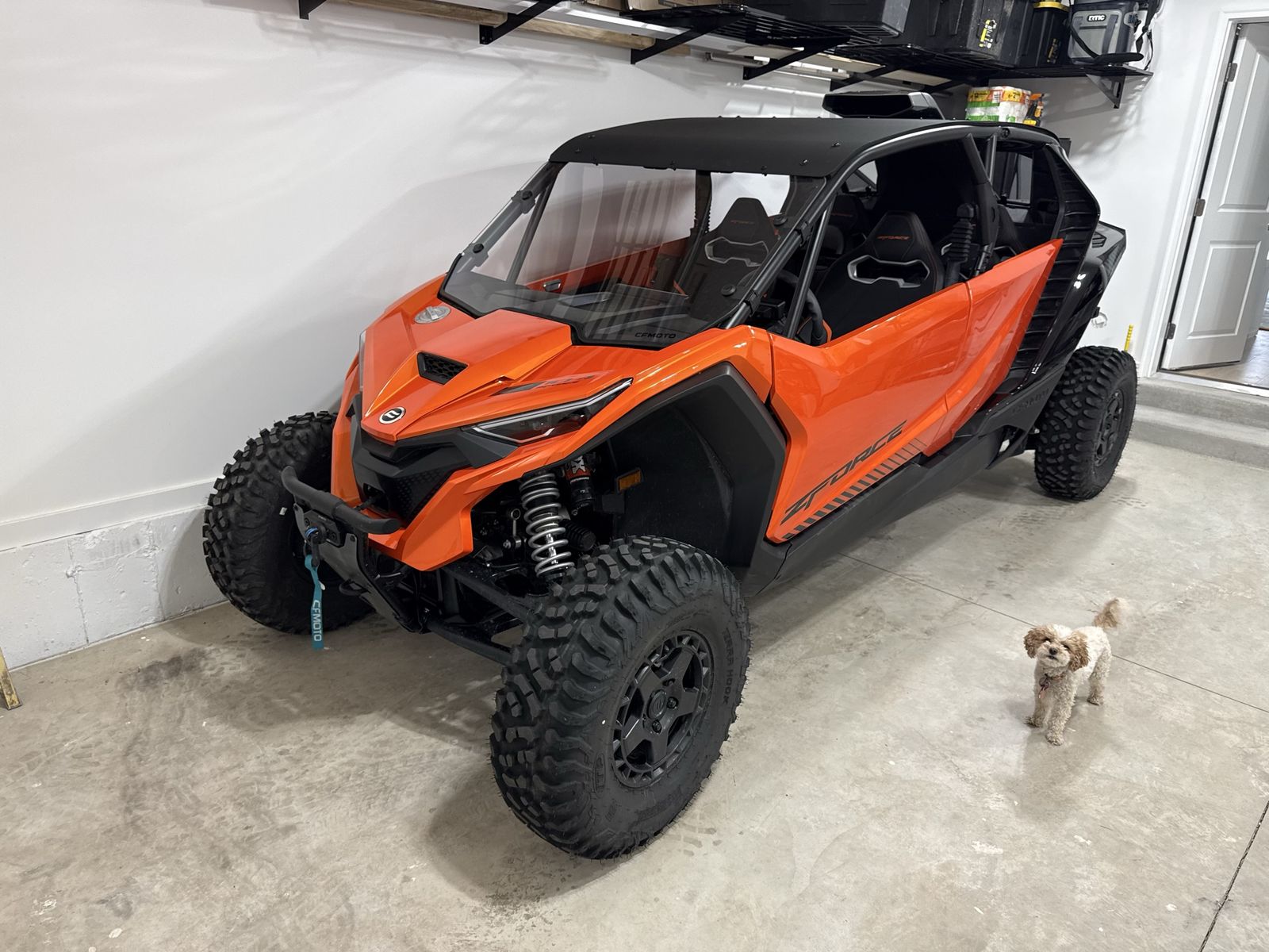 2026 CFMoto ZForce 1000-4 Sport Orange UTV with Trailer - 82 Miles, Roof & Windows