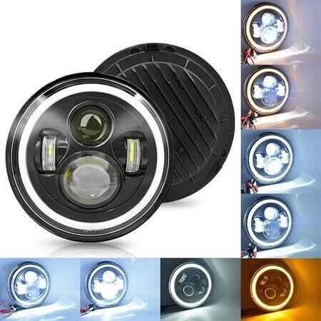 Motorcycle 7 Led Headlight