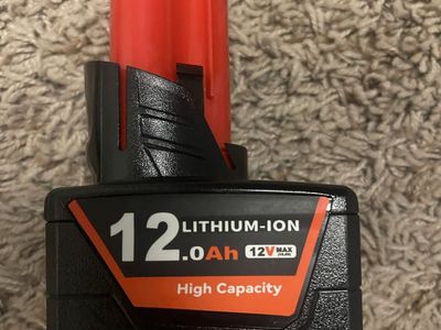 12.0ah Milwaukee m12 High Capacity Power Tool Battery