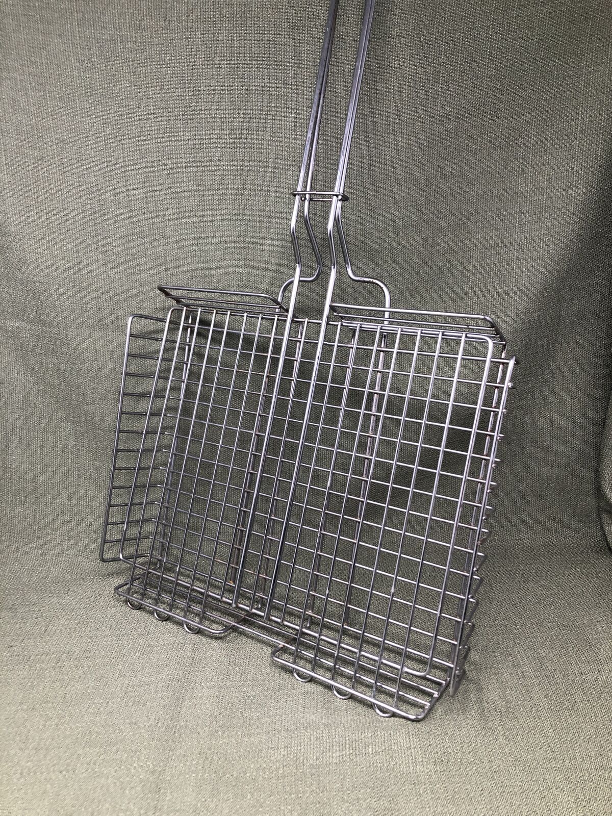 Silver Metal Grill Basket – BBQ Cooking Accessory