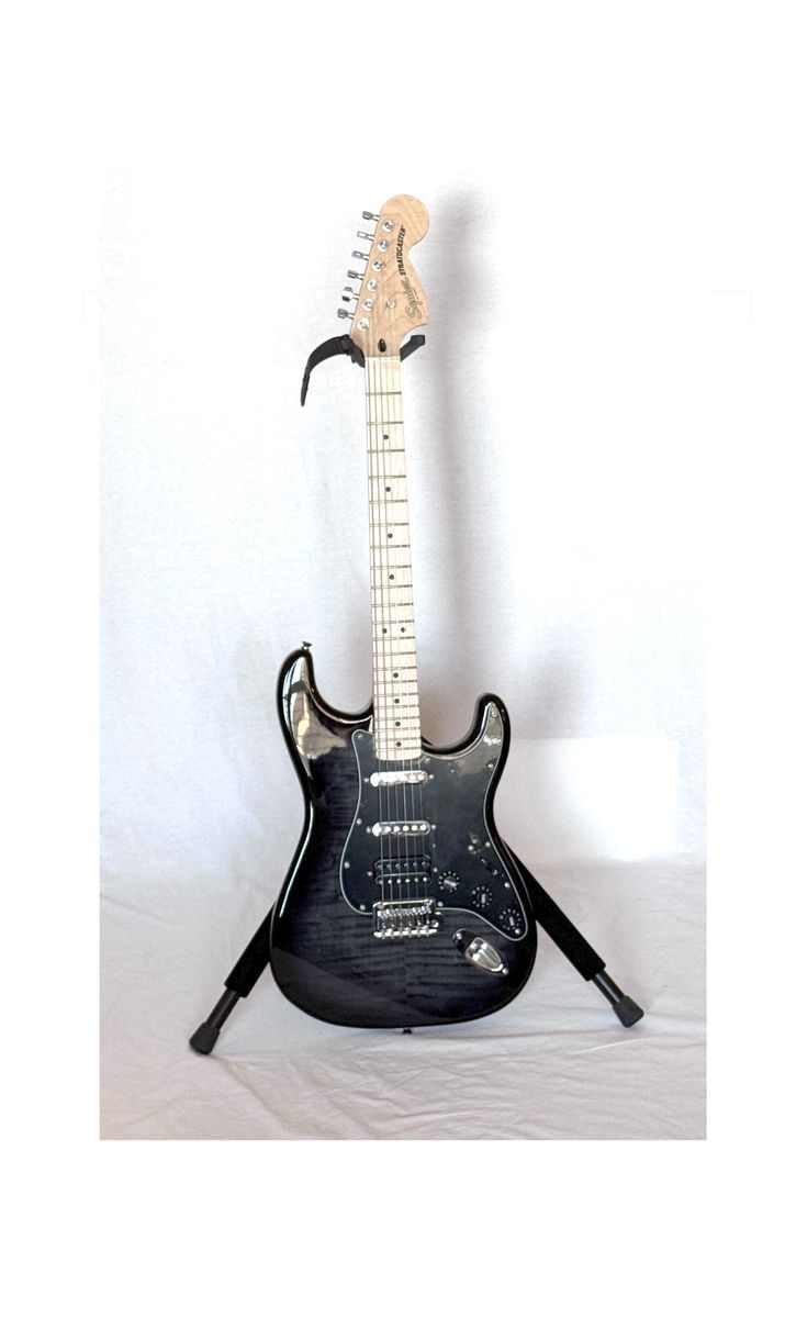 Squier Affinity Stratocaster FMT HSS Maple Fingerboard Guitar Black Burst