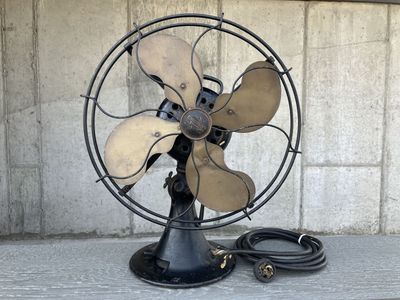 Antique Emerson Brass Blade Fan 12 inch