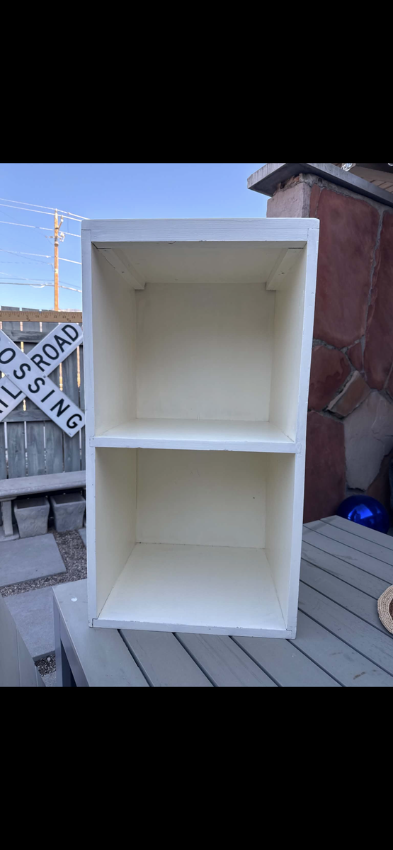 VINTAGE WOOD VINYL RECORD SHELF CABINET 