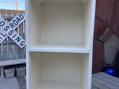 VINTAGE WOOD VINYL RECORD SHELF CABINET